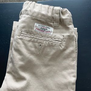 Boy’s Flat Front Polo Khaki Pants 4T